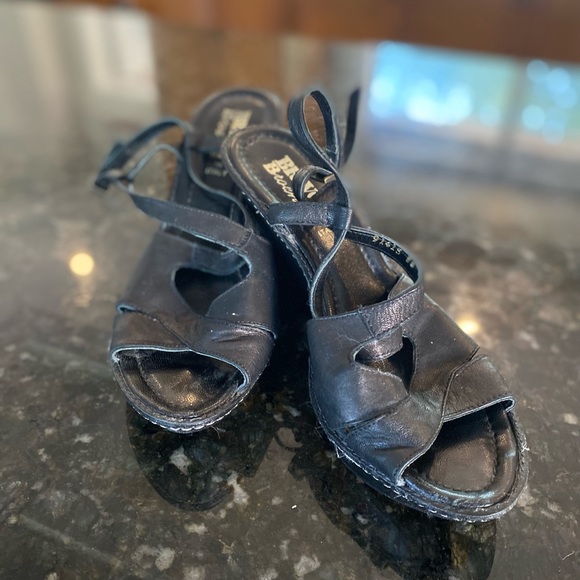 Wedge Heels - Leather - Made in Italy - Picture 2 of 5